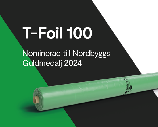 T-Foil 100 - nominerad till Nordbyggs Guldmedalj 2024