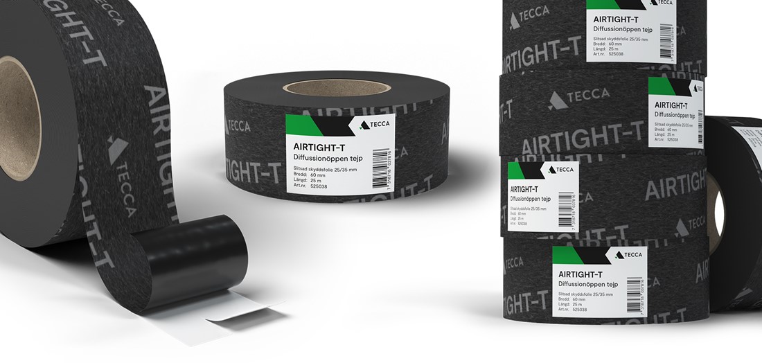 Airtight-T – en byggtejp som tätar och fäster på många olika underlag