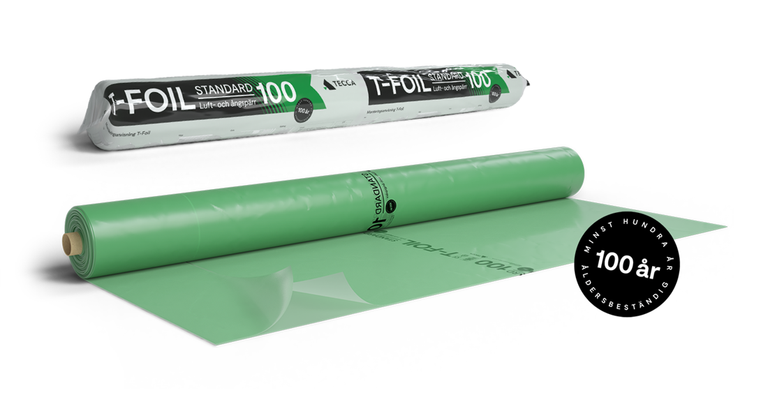 T-Foil Standard 100 - Luft- och ångspärr med en livslängd på minst 100 år!